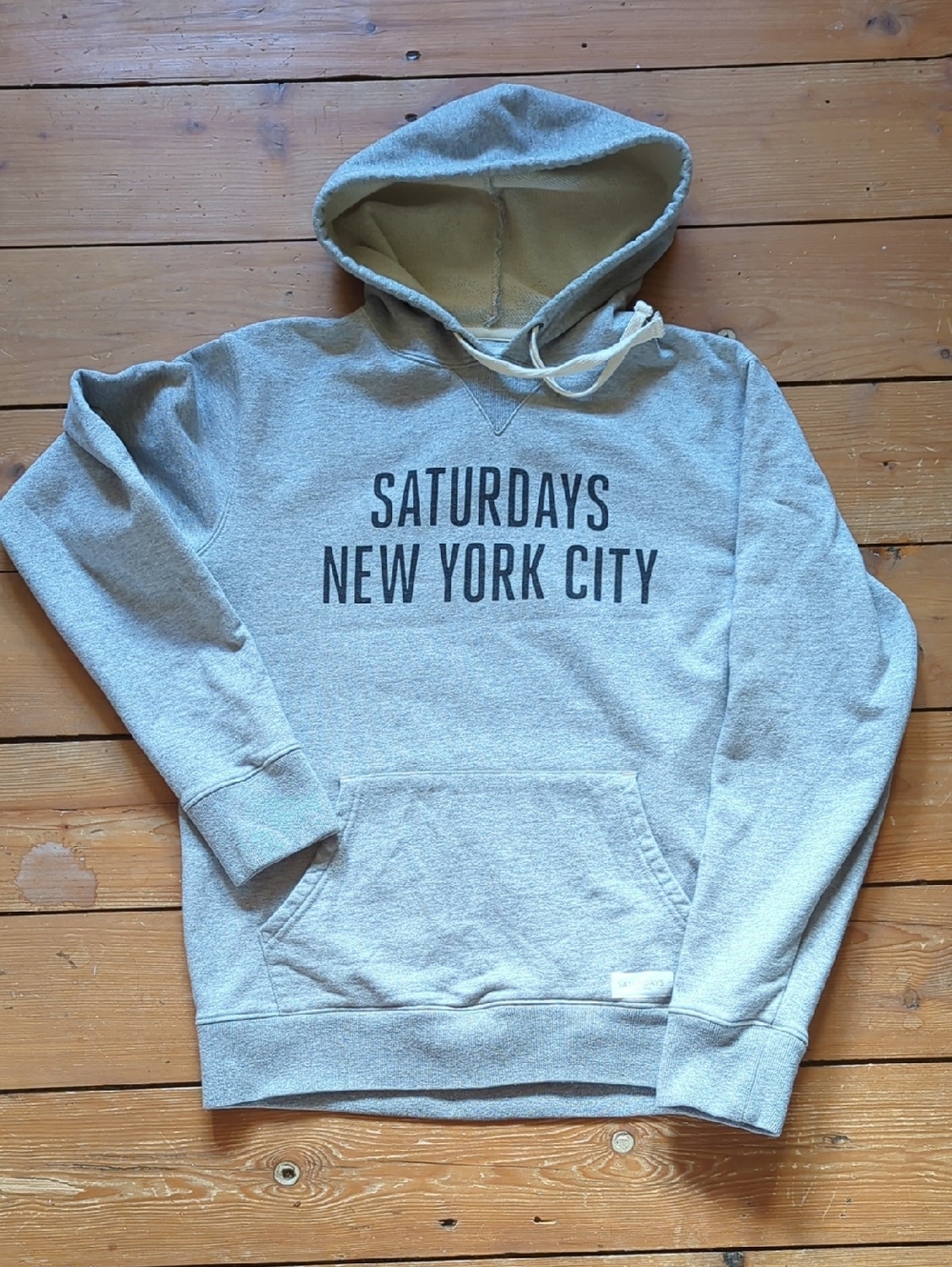 245-Saturdays New York City Light Gray Pullover Hoodie